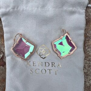 Kendra Scott Dichroic glass earrings